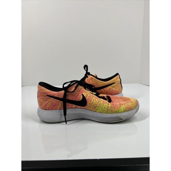 Nike Women’s Lunarepic Low Flyknit Running Shoes Pink/Black Size 8 844863‑999 - Picture 5 of 9